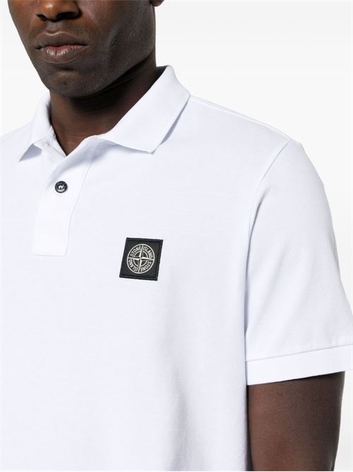 Polo in cotone con logo STONE ISLAND | 80152SC17A0001